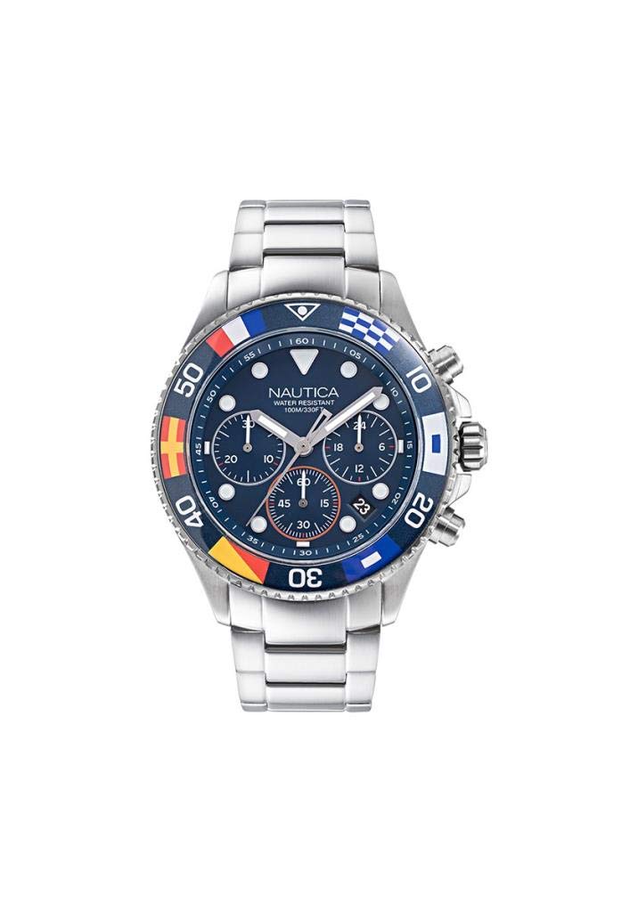 Nautica Men\'s Westport NAPWPF909 Silver Stainless-Steel Quartz Fashion Watch|global研究所