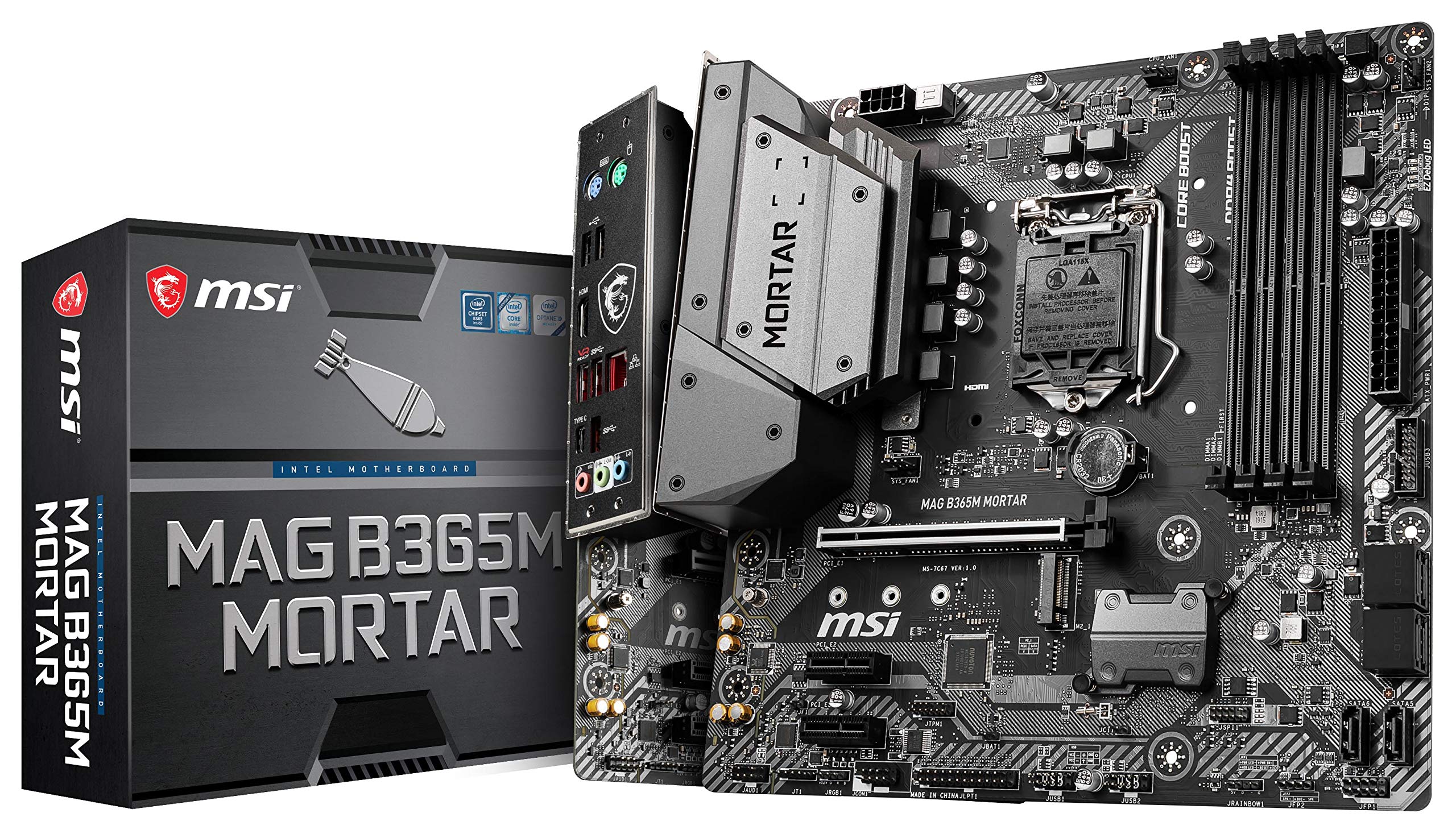 MSI Intel B365 LGA 1151 第9時人/第8時人インテル中央処理装置相応う ギガビットローカルエリアネットワーク DDR4 USB/M.2/HDMI Micro ATX お母さんゲーム盤 (MAG B365M すり鉢)