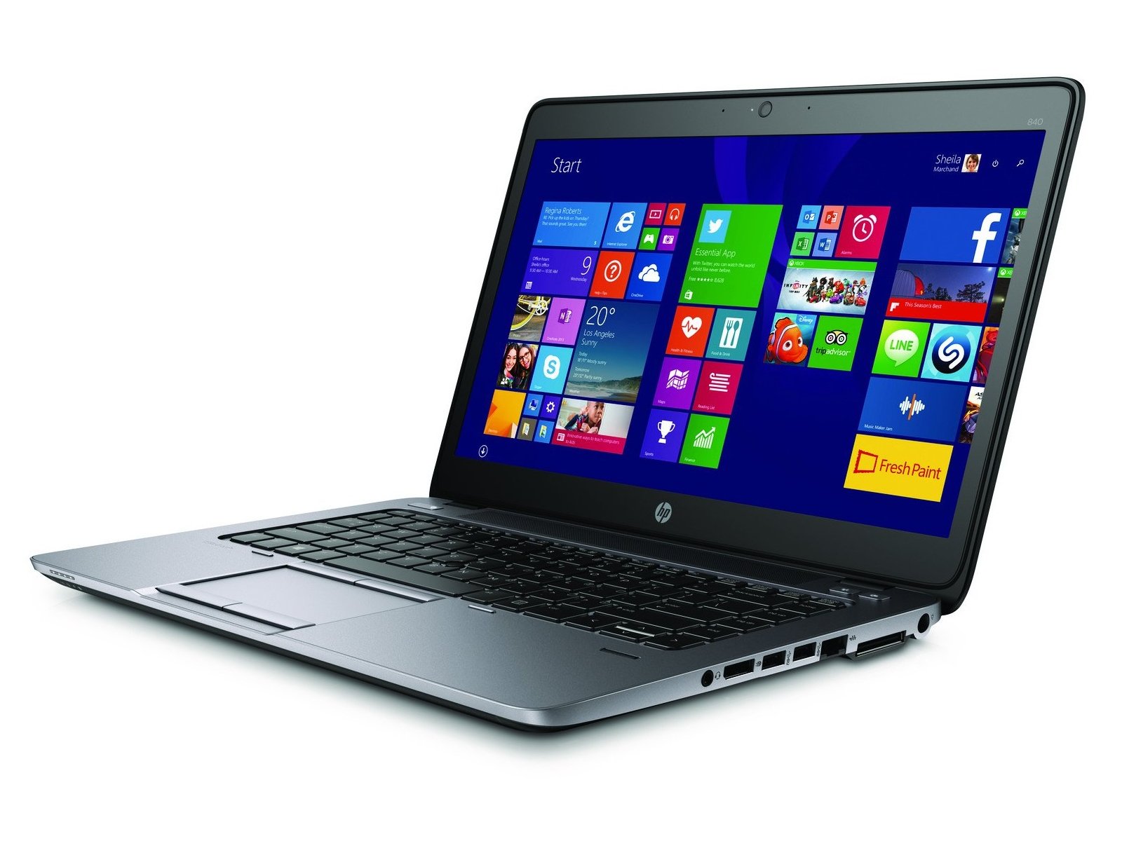 HP EliteBook 840 G2 ビジネスノートブック 14インチHDディスプレイ、Intel Core i7 CPU、8GB RAM、256GB SSD、Windows 10（更新） 16GB RAM 500GB SSD 840G22