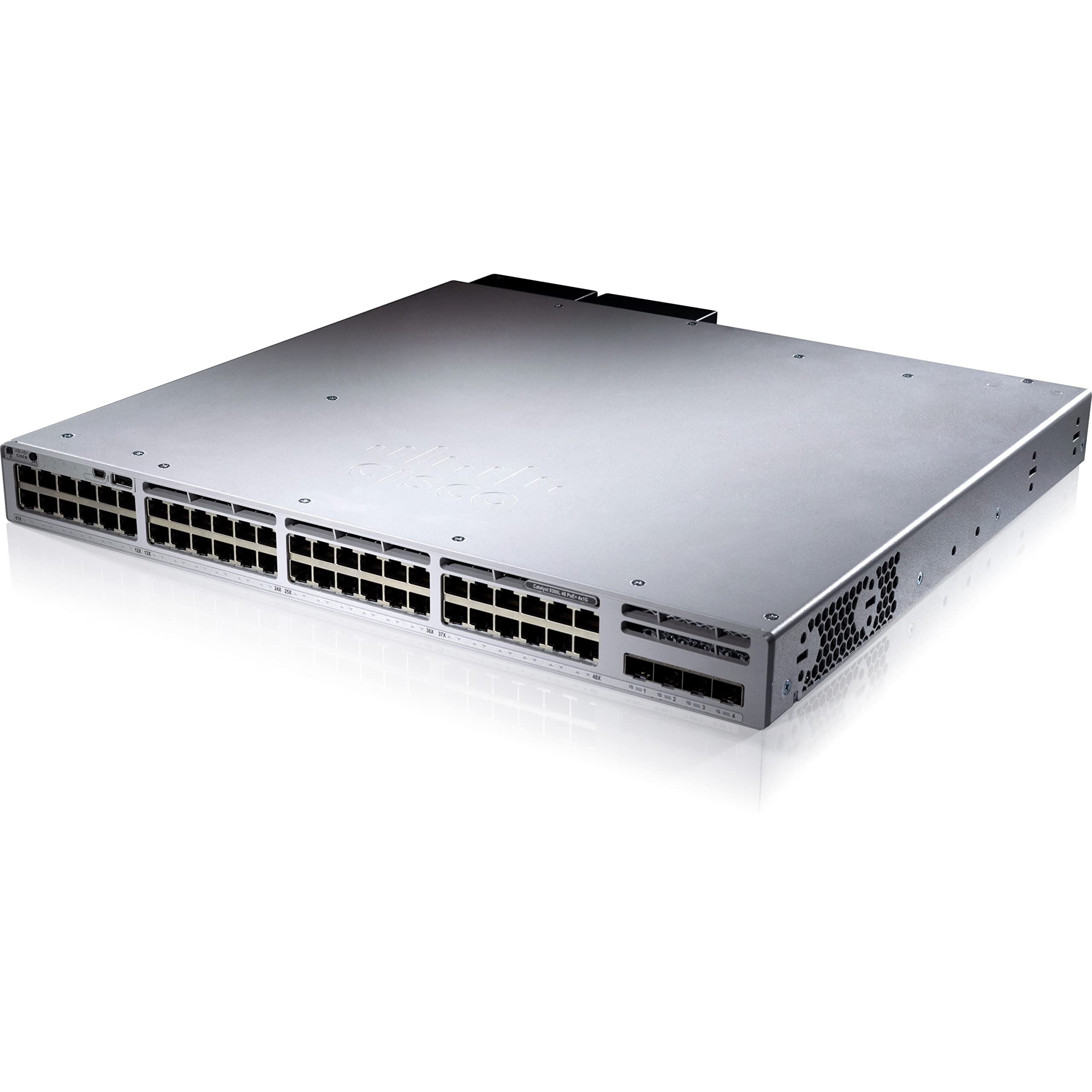 Cisco Catalyst 9300L-48P-4X-E Switch - 48 Ports - Manageable - 3 Layer Supported - Modular - Optical Fiber  Twisted Pair - Rack-mountable - Lifetime Limited Warranty
