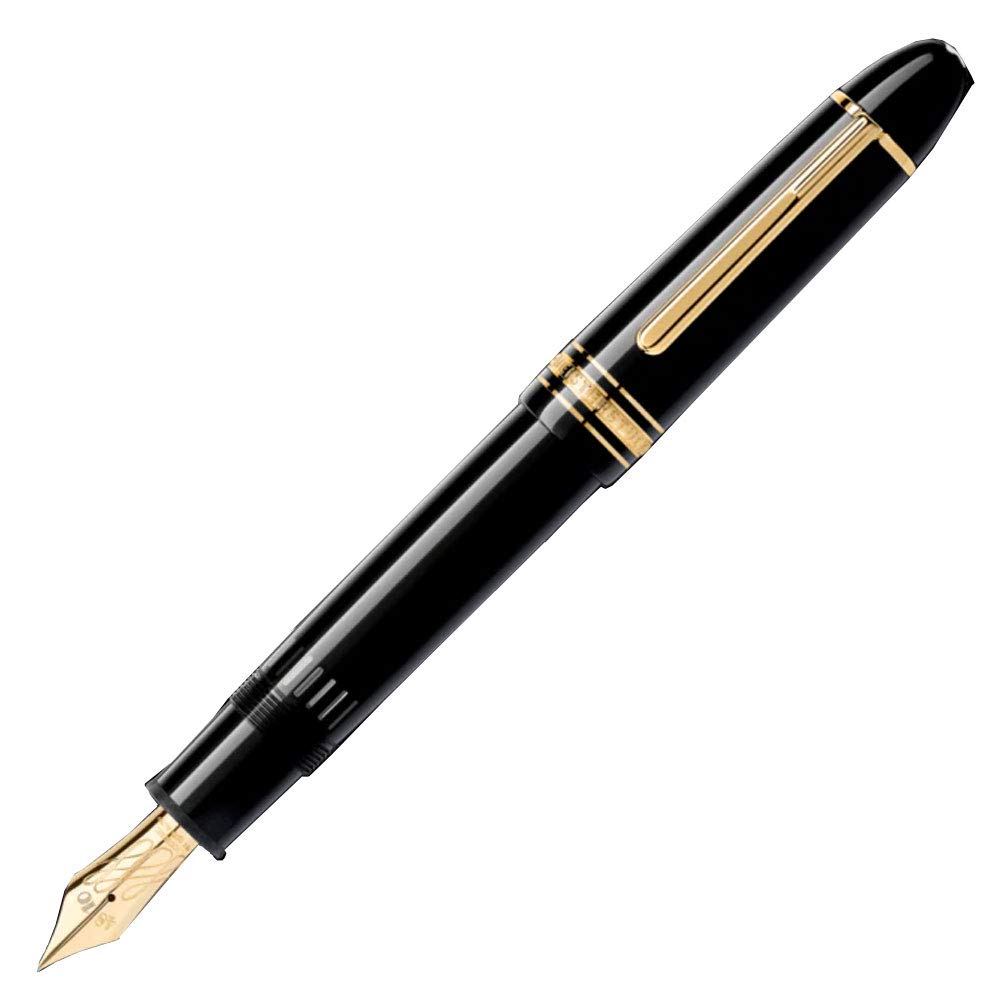 Montblanc stilografica Meisterst?ck 149 Calligraphy finitura oro pennino flessibile special edition 119699 - Default Title