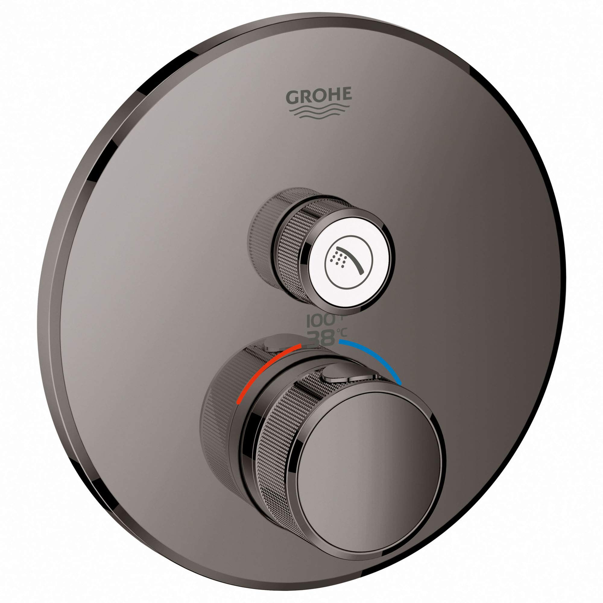 GROHE 29136A00 Grohtherm SmartControl 単役立つこと熱度自然調整刈り込み 抑えつけるモデュール付き添い人 ハードグラファイト