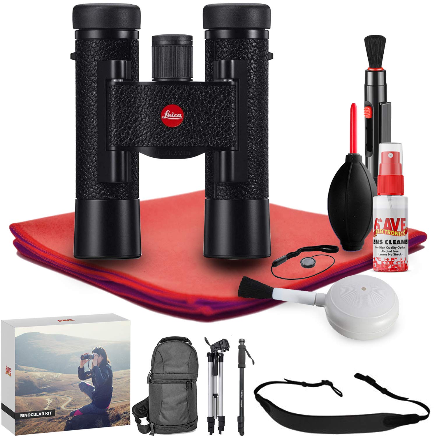 Leica 10x25 Ultravid BR 小型望遠鏡 (黒いこと天然ゴム) - アウトドア用小型望遠鏡一揃いの道具