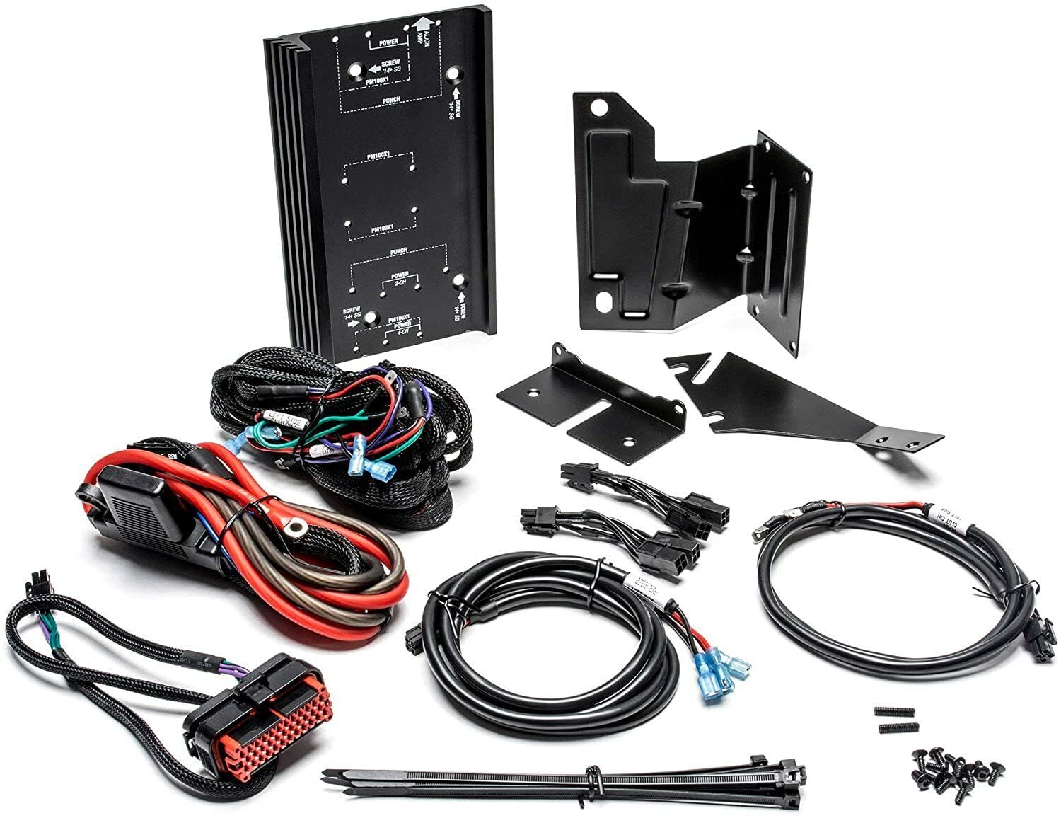 Rockford Fosgate RFK-HD9813 アンプ配線キット 1998 - 2013 ハーレーダビッドソン ロードグライド & ストリートグライドオートバイ用｜global研究所