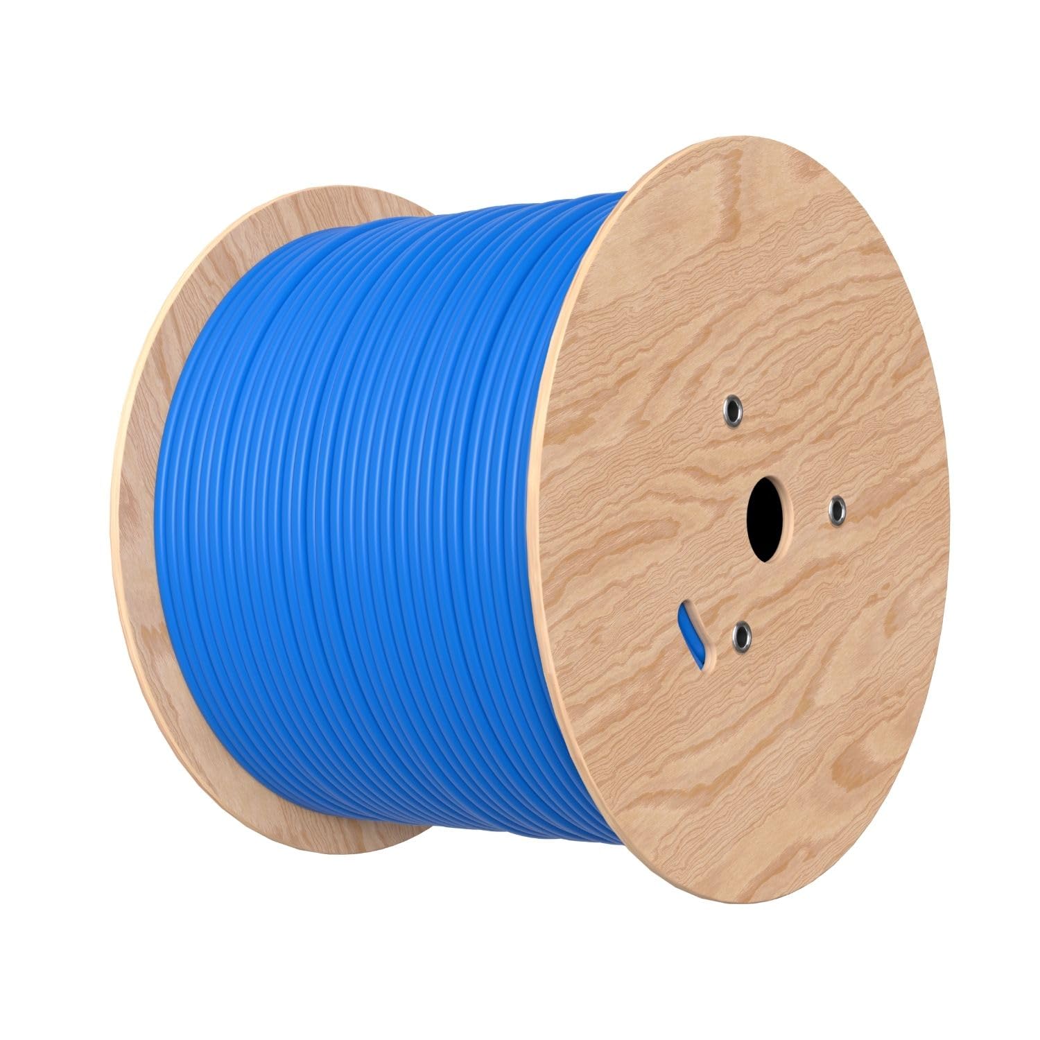 Cables Direct Online Cat6A 1000フィート ケーブル ブルー ソリッド裸銅 23AWG 4ペア バルクイーサネット PoE++ (4PPoE) ワイヤー シールドなし ツイストペア (UTP)｜global研究所
