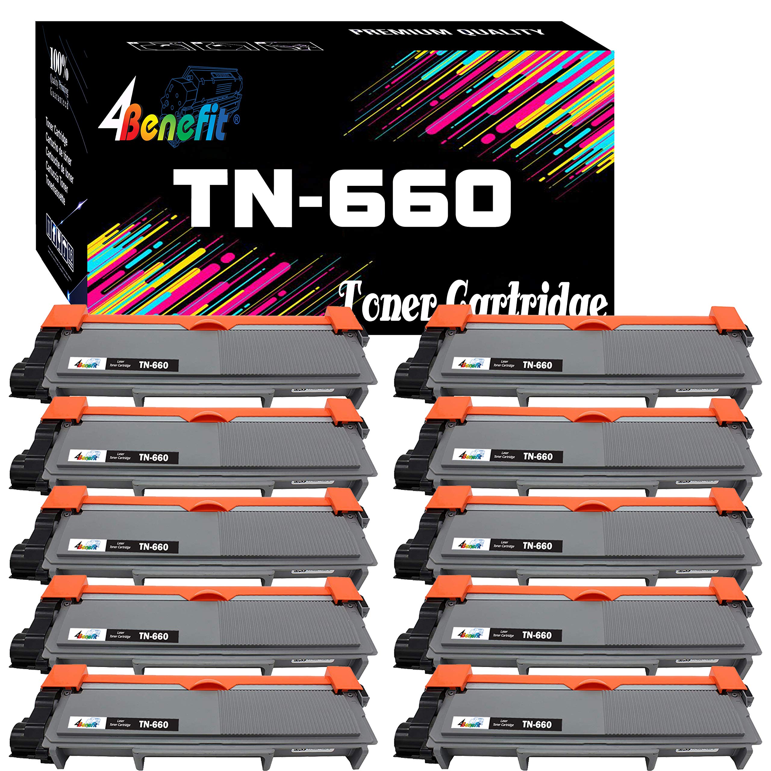 4Benefit 660互換TN660トナーカートリッジ 交換用 Brother HL-L2300D DCP-L2520DW DCP-L2540DW HL-L2360DW HL-L2320D HL-L2380DW MFC-L2707DWプリンター用 10個パック｜global研究所
