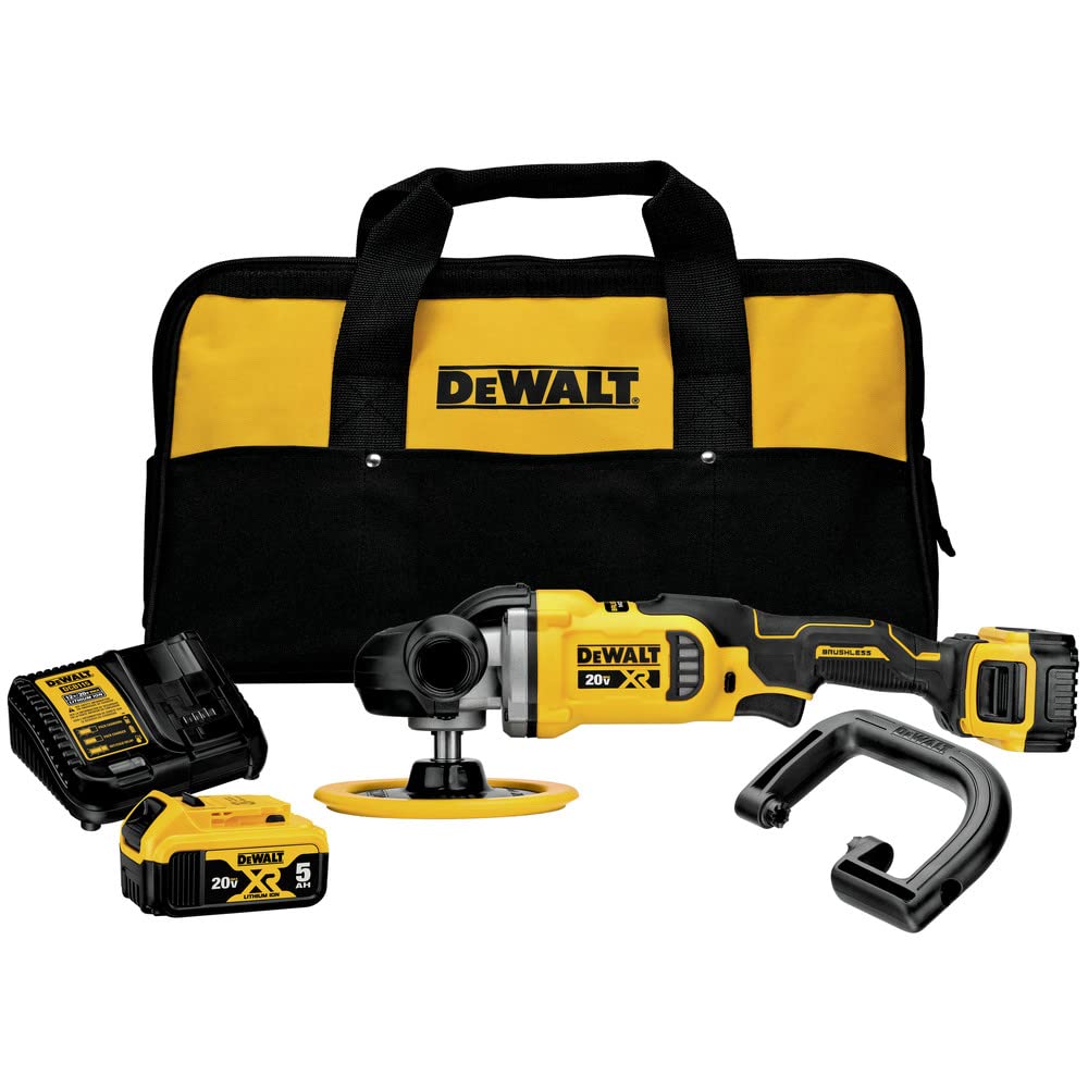 DEWALT DCM849B 20V MAX XR 7 in (180mm) Cordless Variable Speed Rotary Polisher (Tool Only)
