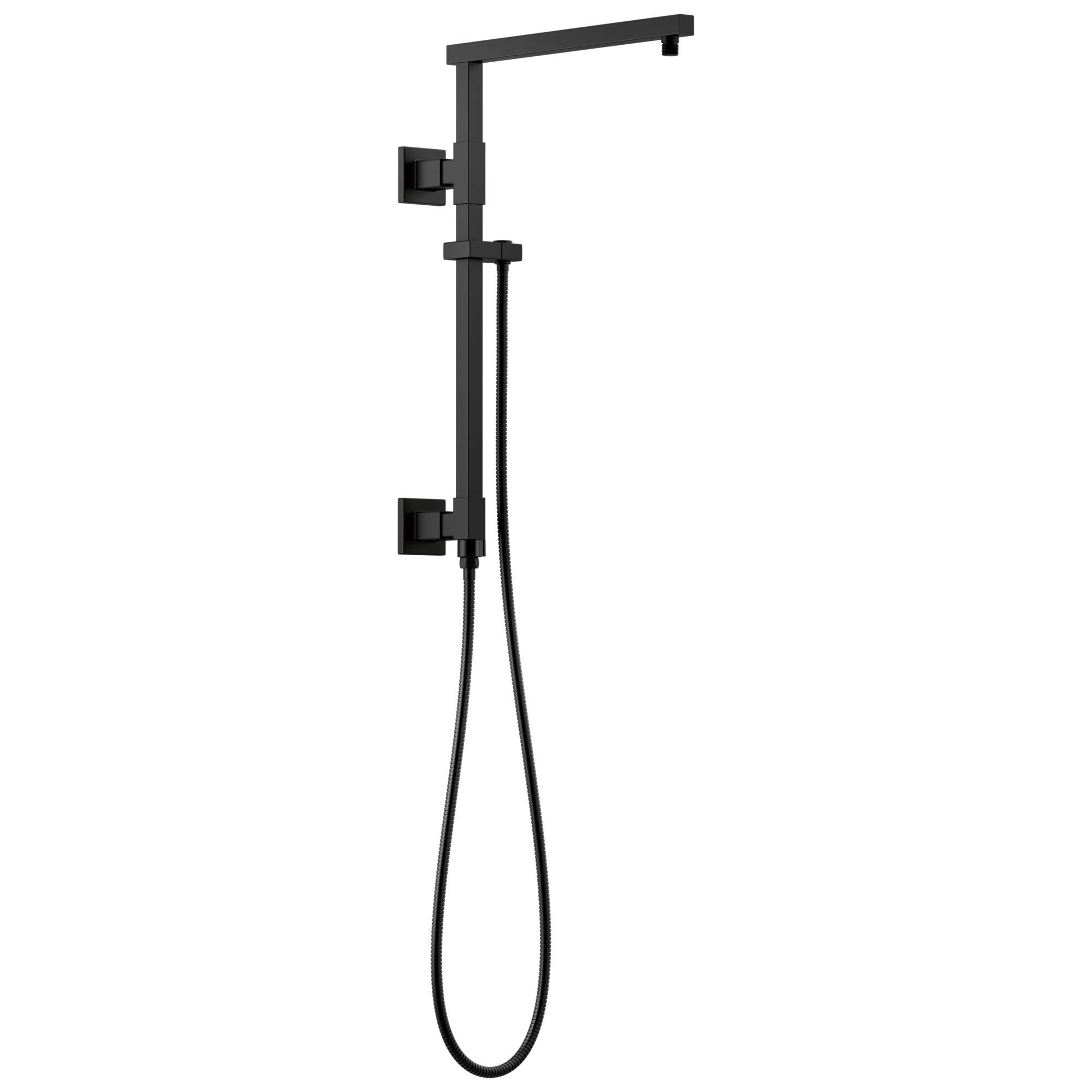 DELTA FAUCET 58410-BL Emerge 18インチ 角度付きシャワーコラム マットブラック