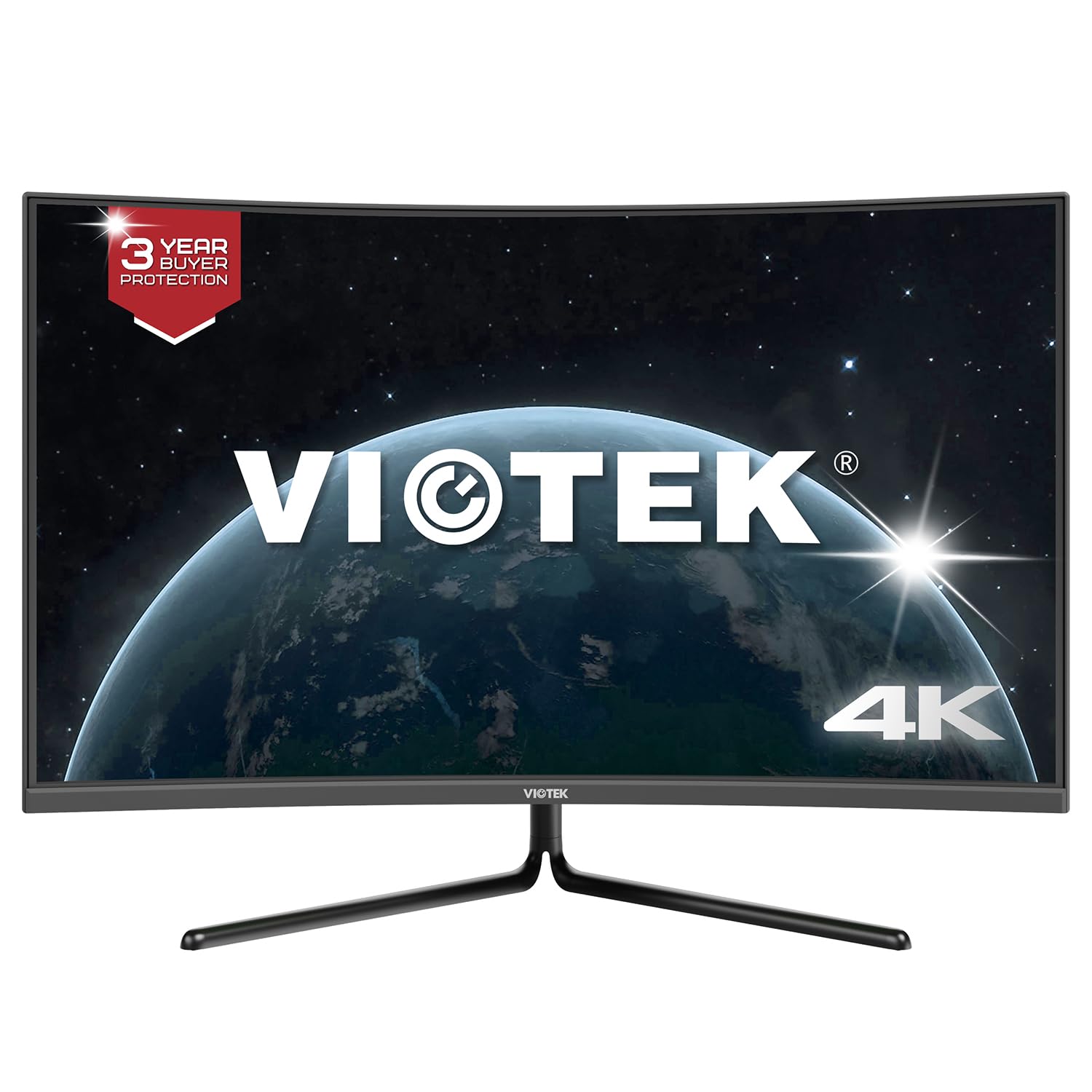 Viotek NV32Q True 4K Monitor 32 Curved 3840x2160p Streaming Ready 60Hz FreeSync