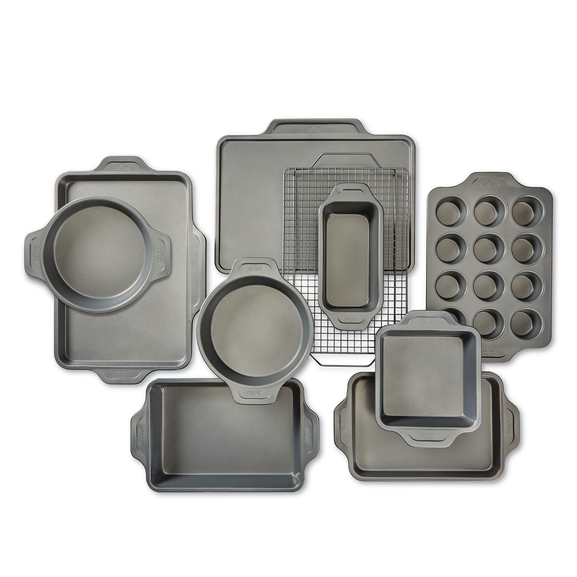 All-Clad J257SA64 Pro-Release bakeware set  10 piece  Grey