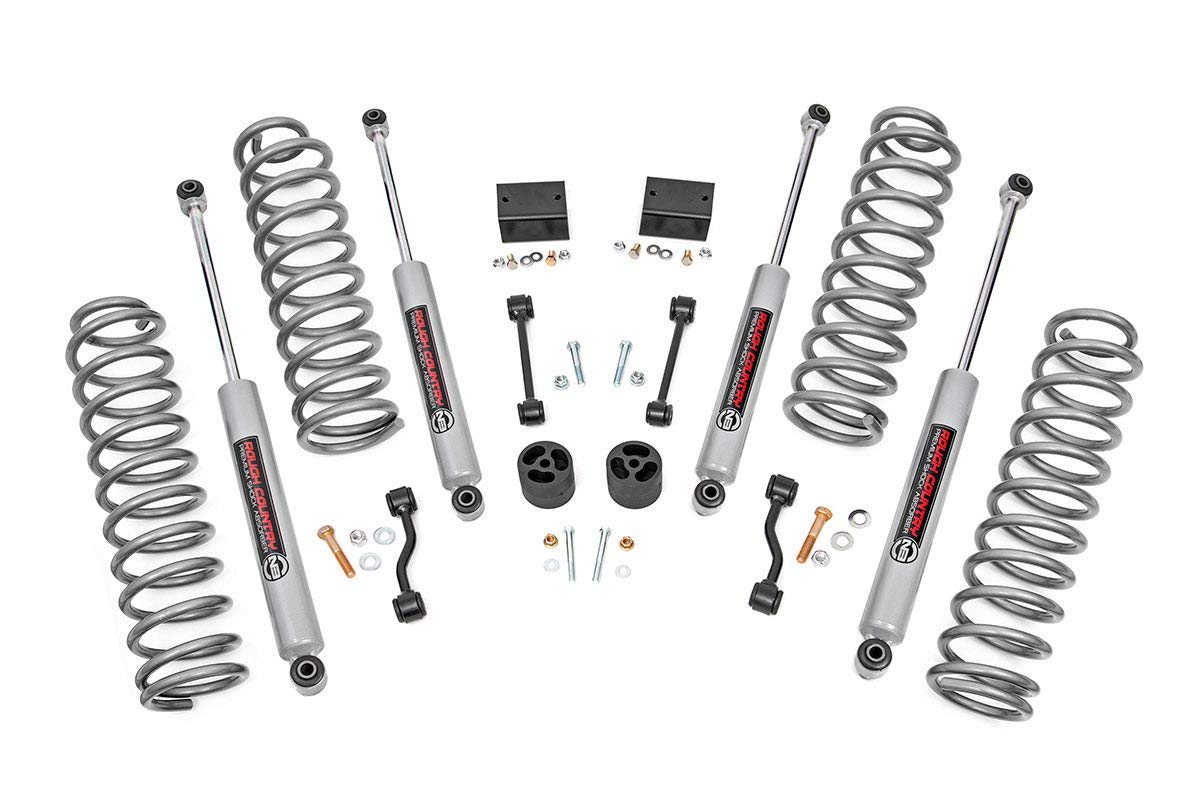Rough Country 2.5in 昇降機一揃いの道具 2018-2023 Jeep Wrangler JL | 2部屋の入り口 - 91330