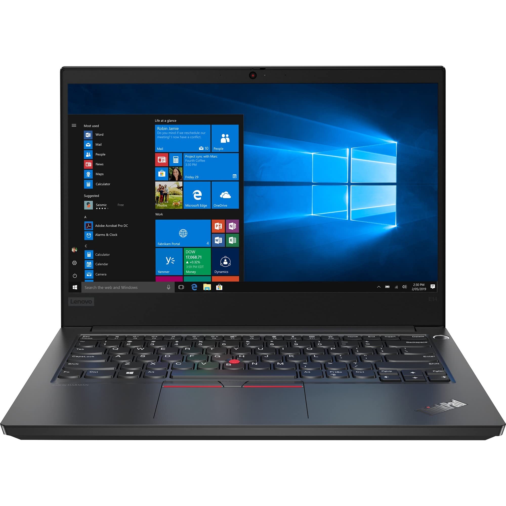 Lenovo(レノボ) ThinkPad フルHD IPS 1920 x 1080 ビジネスノートパソコン Intel Quad Core i5-10210U 256GB SSD 8GB RAM