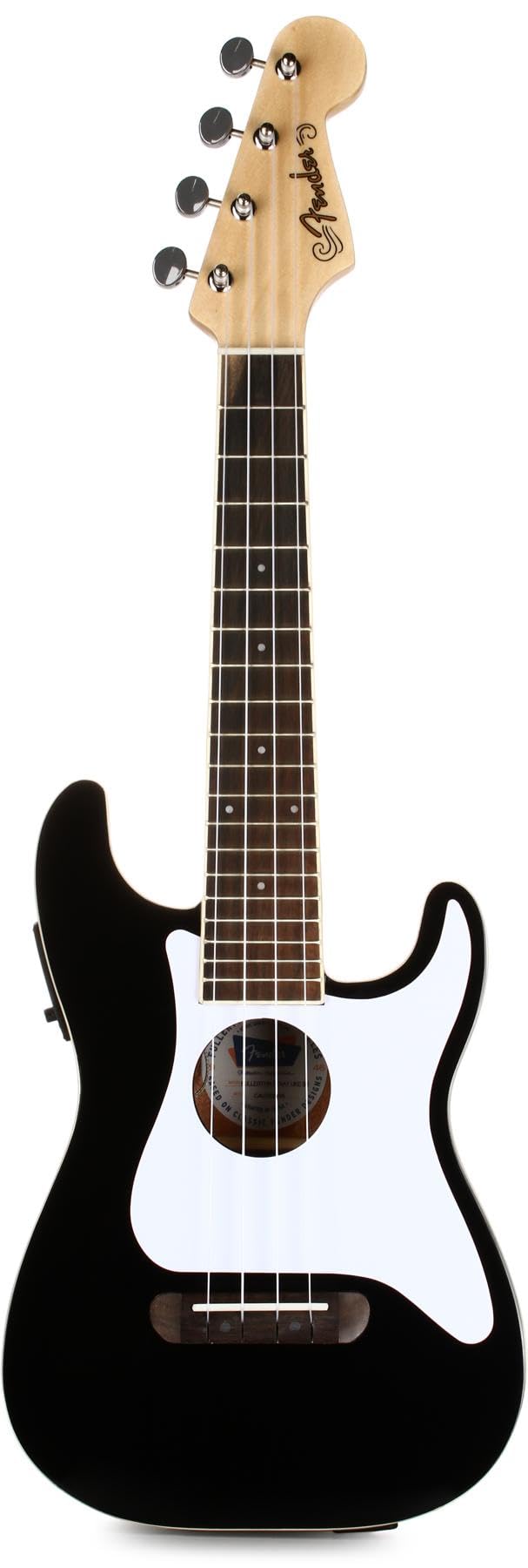 Fender ウクレレ Fullerton Strat? Uke Black ソフトケース付属