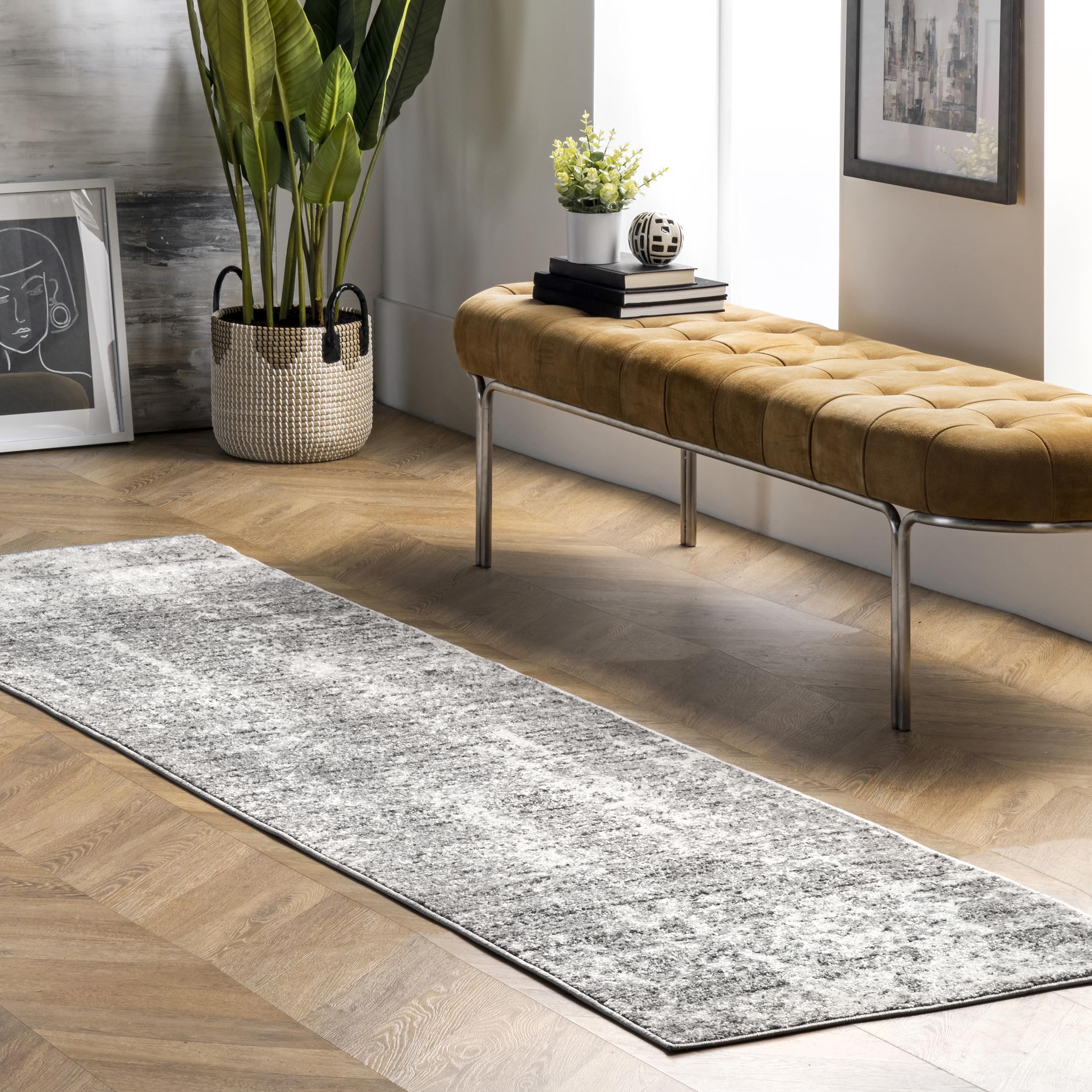 nuLOOM Misty Shades Deedra Accent Rug  2\u0027 x 3\u0027  Grey