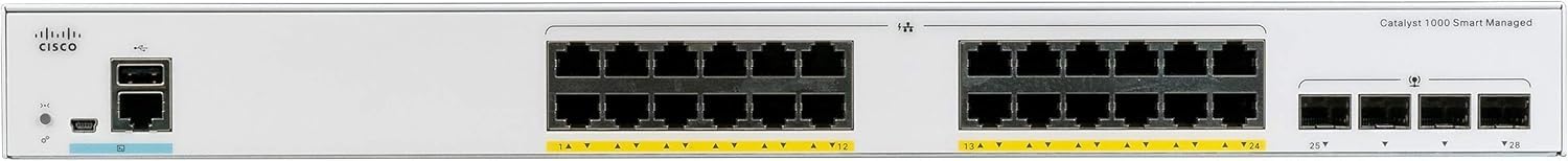 Cisco (シスコ) Catalyst(カタリスト) 1000-24T-4G-L ネットワークスイッチ 24ギガビットイーサネットポート 4 1G SFP アップリンクポート ファンなしで動作 エンハンスドリミテッド (C1000-24T-4G-L)|global研究所