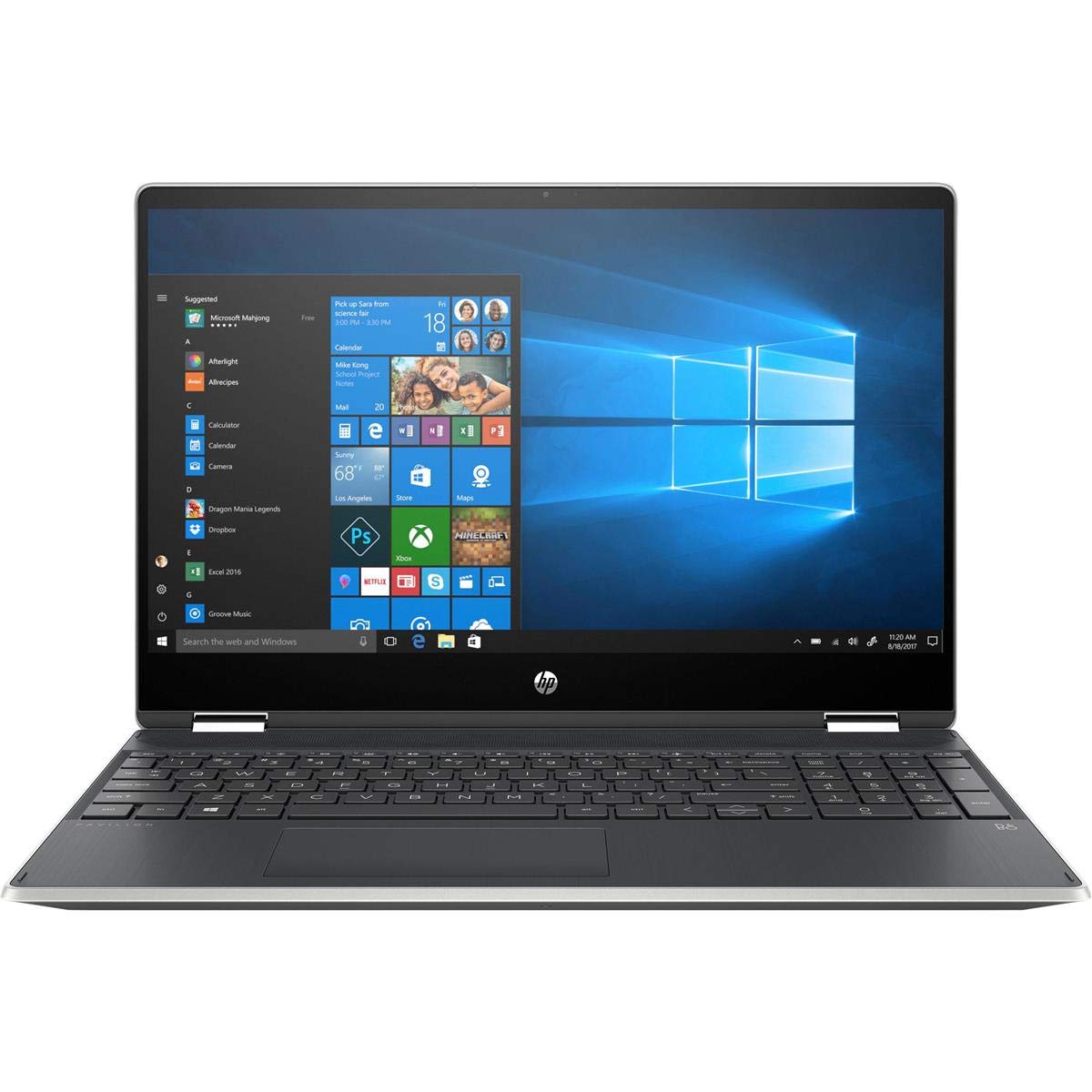 HP Pavilion x360 15 2-in-1 コンバーチブルラップトップ、Intel Core i5-10210U、8 GB RAM、512 GB SSDストレージ、15.6インチ HD タッチスクリーンディスプレイ、Windows 10 Home (15-dq1020nr、2020モデル)