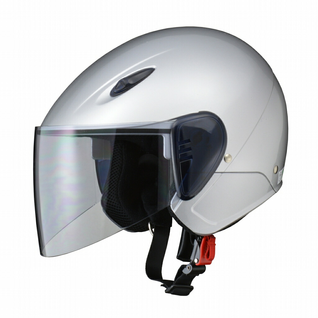 【送料無料】【LEAD(リード工業)】 【4952652007288】SERIO セミジェットヘルメット RE-35 シルバー フリーサイズ