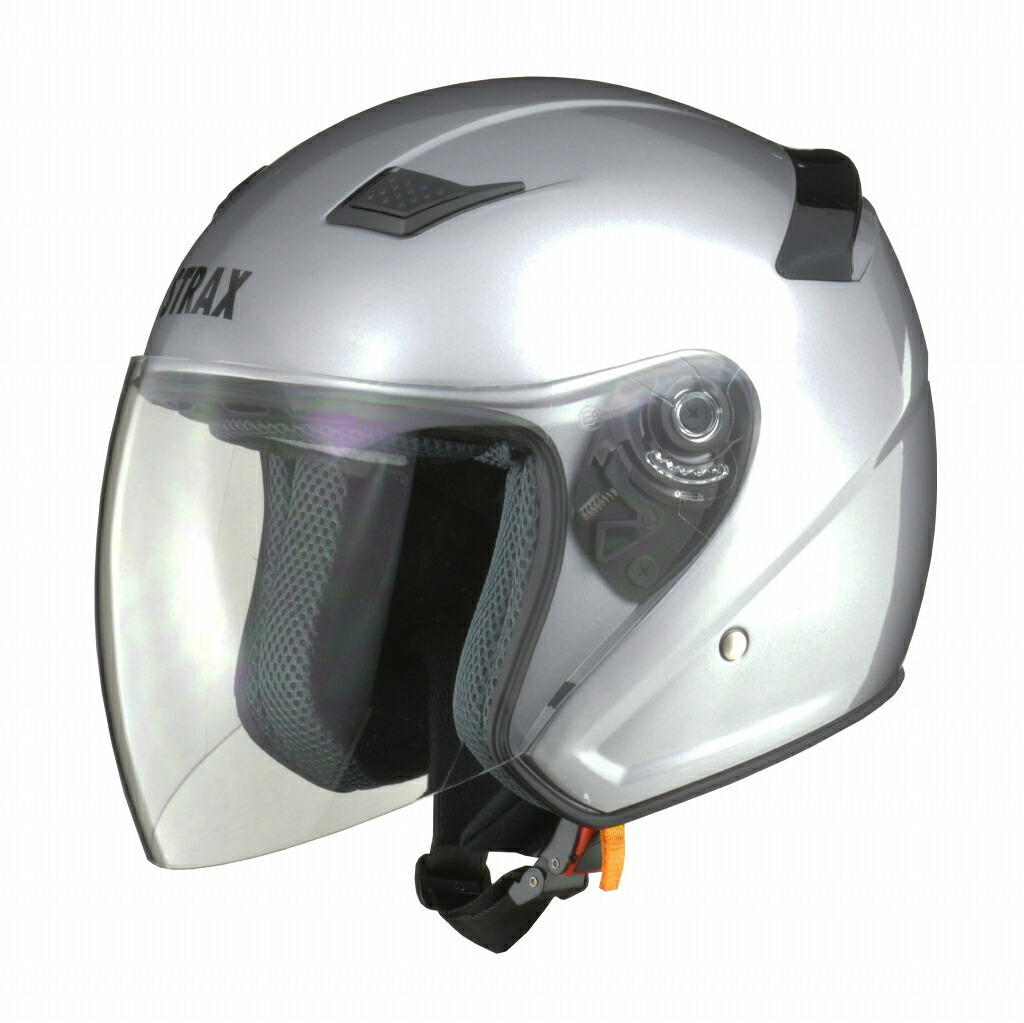 【LEAD(リード工業)】 【4952652007646】ジェットヘルメット STRAX SJ-8 シルバー　 Lサイズ(59～60cm未満)