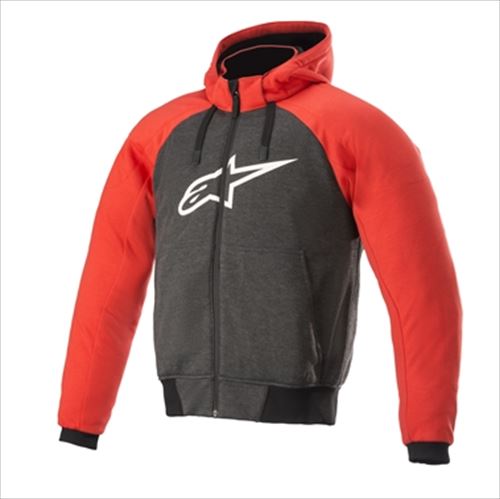 【アルパインスターズ】 【8059175361845】CHROMEスポーツHOODIE AF 9303MELANGE BK BRD M｜GLOBAL MOTO