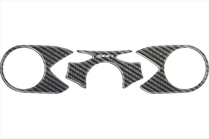 PPS-K11P PRINT トップブリッジステッカー カーボン柄 ZX-6R 05-06