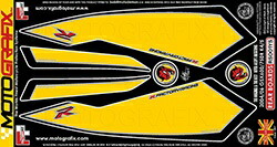 【モトグラフィックス】 【4580041223133】 MT-RS001YS ボディーパッド REAR YEL/SLV GSX-R600 04/05、GSX-R750 04/05