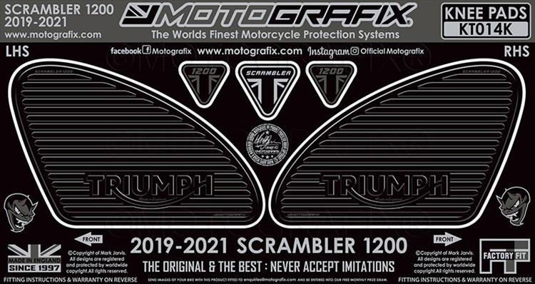 MT-KT014K ボディパッド KNEE TRIUMPH Scrambler1200 19-21