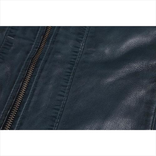 RIDEZ　ライズ 【4527625097605】 RIDEZ CLUBS JACKET IronBlue XL RLJ200CXL　レザージャケット　アイアンブルー　XLサイズ