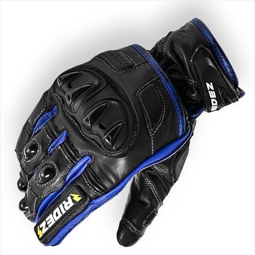 RIDEZ　ライズ 【4527625101661】 RIDEZ OCTANE GLOVE BLUE XL　　バイク用ショートグローブ　ブルー　XLサイズ｜GLOBAL MOTO