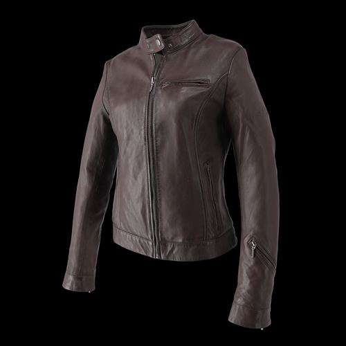 RIDEZ　ライズ 【4527625105195】 SugarRidez HEARTS JACKET BROWN M SLJ201 シングルレディースライダースジャケット ブラウン Mサイズ
