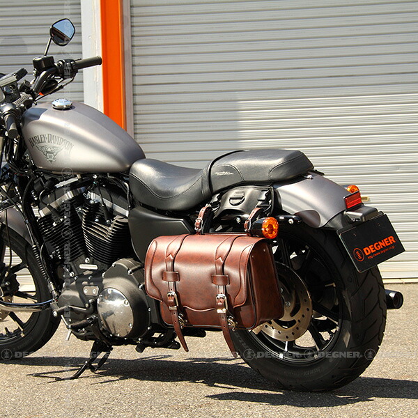 【4524486070563】【送料無料】【DEGNER（デグナー）】 シンセティックレザーサドルバッグ/SYNTHETIC LEATHER SADDLEBAG（ブラウン） 【WEB正規代理店】