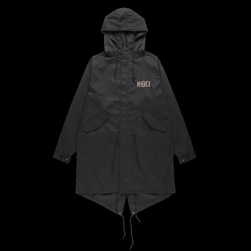 RIDEZ　ライズ 【4527625112308】 RIDEZ MODS COAT BK L RMC01　モッズコート　ブラック　Lサイズ
