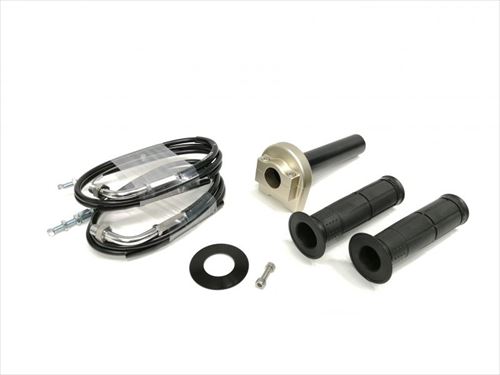 ACTIVE(アクティブ) 【4538792332413】 1061134 スロットルKIT (ホルダー:TYPE-1 T-GLD) 巻取φ28 (メッキ金具) 1050mm｜GLOBAL MOTO 8,496円