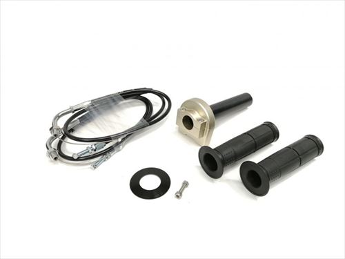 ACTIVE(アクティブ) 【4538792649429】 1061384 スロットルKIT (ホルダー:TYPE-1 T-GLD) 巻取φ36 (メッキ金具) 800mm|GLOBAL MOTO