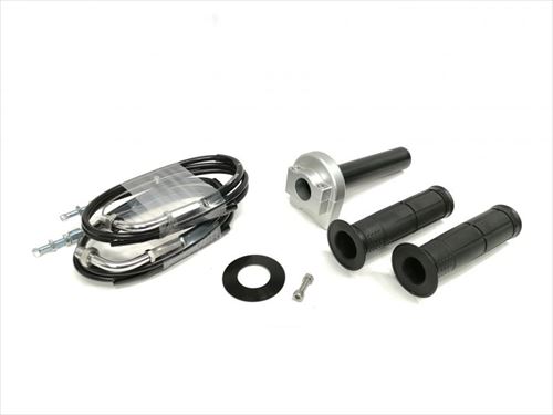 ACTIVE(アクティブ) 【4538792500898】 1061531 スロットルKIT (ホルダー:TYPE-1 SIL) 巻取φ42 (メッキ金具) 1050mm|GLOBAL MOTO