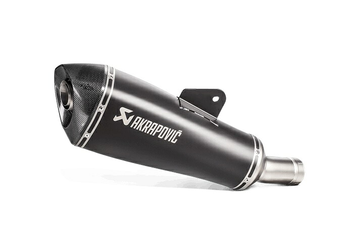 受注発注品 AKRAPOVIC 【4538792845142】 e4仕様 SLIP ON LINE チタン ブラック BMW R1200R/R1200RS 15-18