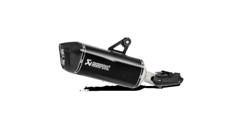 受注発注品 AKRAPOVIC 【4538792879314】 e4仕様 SLIP ON LINE チタン ブラック BMW R1250GS/ADVENTURE 19-23 |GLOBAL MOTO