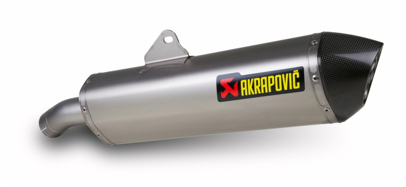 受注発注品 AKRAPOVIC 【4538792764078】 e1仕様 SLIP ON LINE チタン (カーボンエンド)BMW F800R 09-16/F800GT 13-16