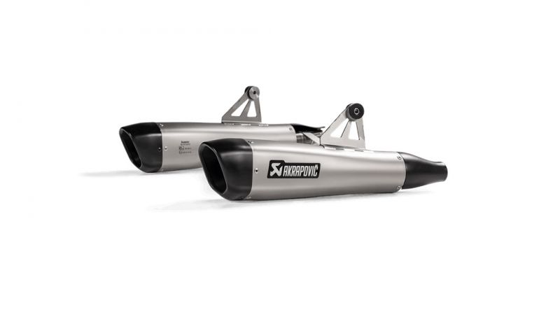 受注発注品 AKRAPOVIC 【4538792888972】 e4仕様 SLIP ON LINE チタン TRIUMPH BONNEVILLE T120 16-20/T100 17-20