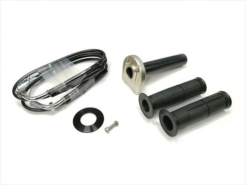 ACTIVE(アクティブ) 【4538792649825】 1063384 スロットルKIT (ホルダー:TYPE-3 T-GLD) 巻取φ36 (メッキ金具) 800mm|GLOBAL MOTO