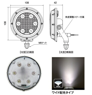 スタンレー 【4907894137330】 WLM01WW 12V・24Ｖ19W 多目的用途ランプ　ワークランプ 白