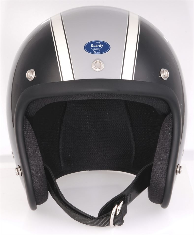 【4589975584594】 Guardy HELMET CLUBMAN ブラック＆ライトグレー＆アイボリー L ヘルメット DIN MARKET ｜GLOBAL MOTO