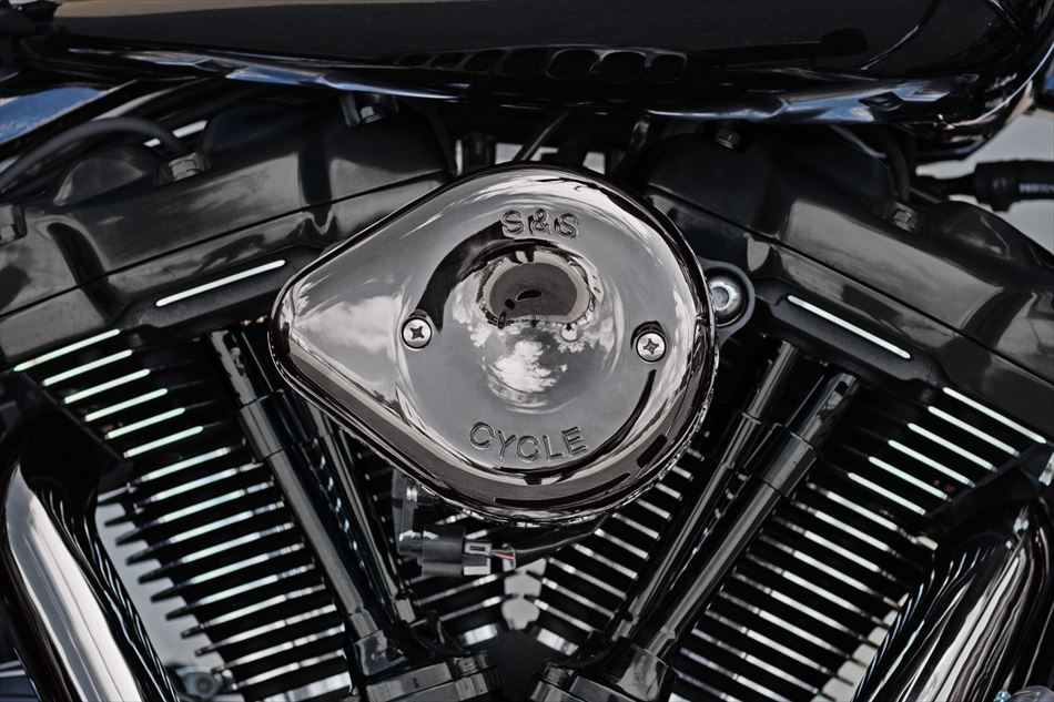 【4550255906702】 170-0780 S＆S ステルス エアクリーナー ミニティアドロップ スモーキークローム Lava Chrome ステルス用カバーのみ エスアンドエスサイクル