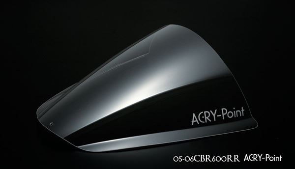 アクリポイント 【4580423290173】品番:110230 HONDA　05-06 CBR600RRクリアスクリーン レース用 外装　シールド風防