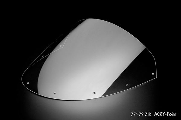 アクリポイント 【4580423290876】品番:140191 Kawasaki Z1R クリアスクリーン 外装　シールド風防