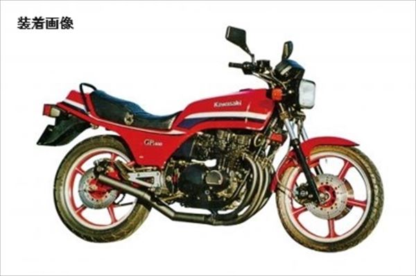 M-TEC中京 MRS-MUK40-07B ショート管 Z400GP BK /Z550GP取付可 (K7 マフラー カスタム パーツ 部品 ブラック｜GLOBAL MOTO