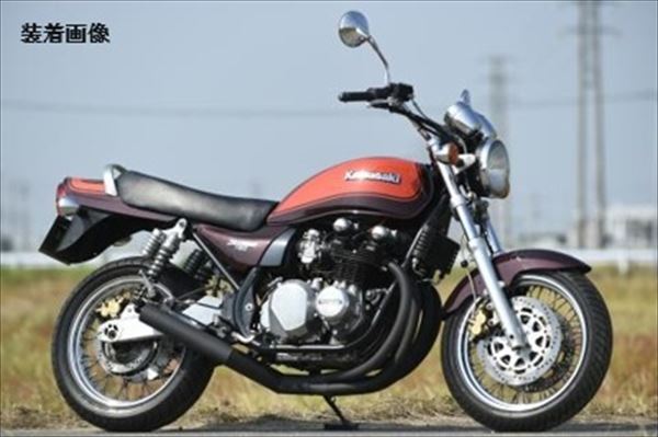 M-TEC中京 MRS-MUK75-01B ショート管 ZEPHYR750/RS BK (K9) マフラー カスタム パーツ 部品 ブラック
