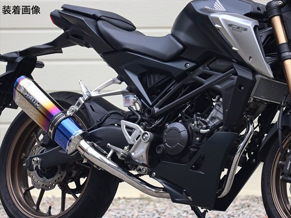 ダブルアールズ 【4582734412886】 LB1110JM SS-OVAL　焼き色チタン　タイプ　政府認証品　バイク　マフラー　フルエキゾースト　カスタム　パーツ　排気　交換　低音強調