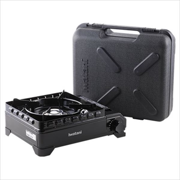 IWATANI(岩谷産業) 【4901140905391】 CBODX1BKS アウトドア　こんろ　『タフまる』（黒）　ケース付き　防災　用品　BBQ　コンロ　キャンプ　CB-ODX-1-BK-S