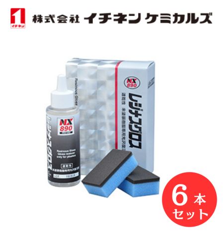 【入数：6】 イチネン ケミカルズ 000890 レジナスグロス 未塗装樹脂用保護艶出し剤 パーツ光沢復活剤