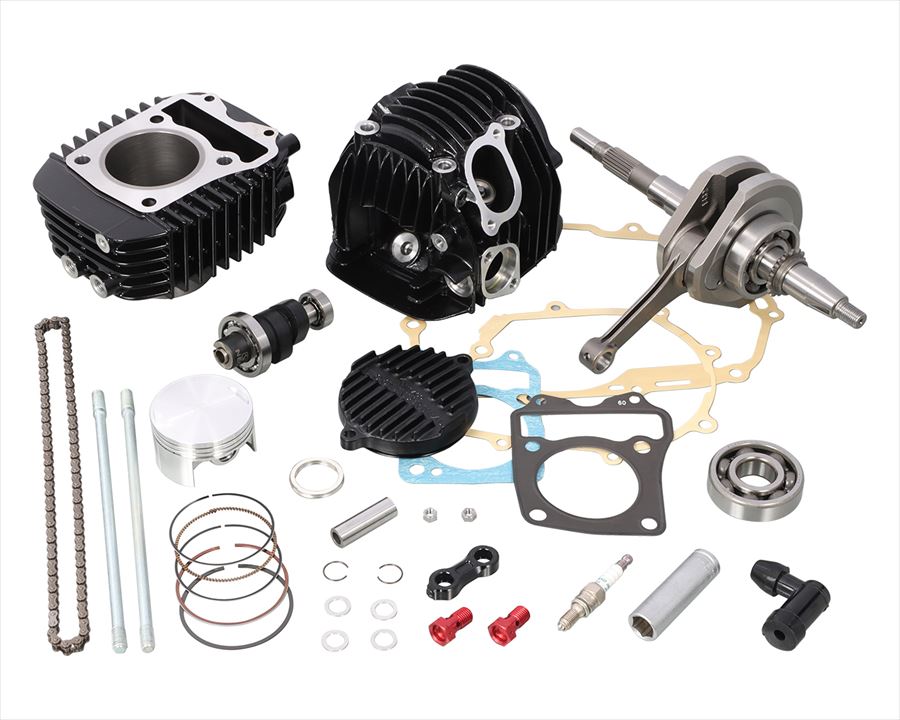【4990852123643】 212-1432750 164cc NEO ボアアップKIT ブラック KITACO(キタコ) |GLOBAL MOTO